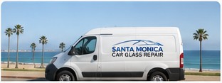 Santa Monica Car Glass Repair mobile service van